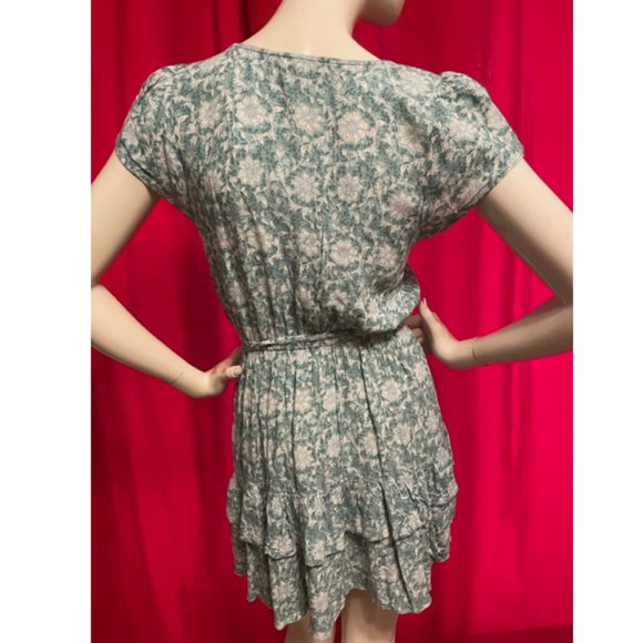 AE Ruffle Wrap Mini Dress Size Small BNWT - Picture 7 of 11